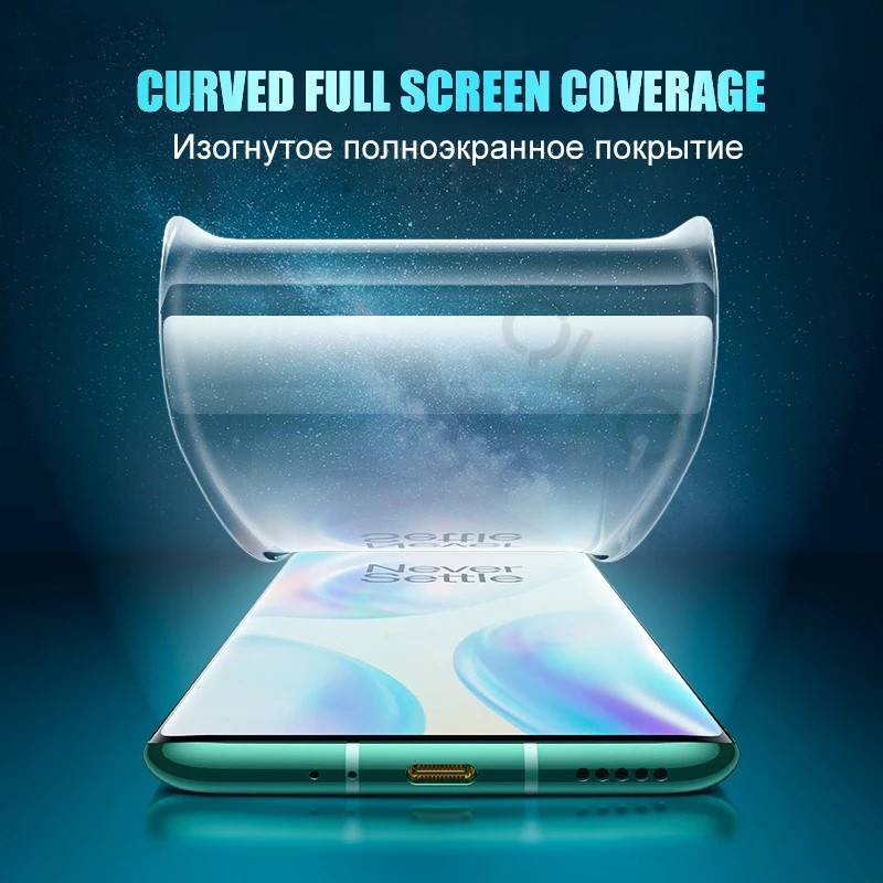 9999D Full Cover Hydrogel film Screen Protector on the For OnePlus 7t / 7 pro / 7 / 7t pro / 6t / 6 / 5t / 5 / 8 / 8 pro / 8t / 9 / 9 pro / 9R Protective film Not Glass