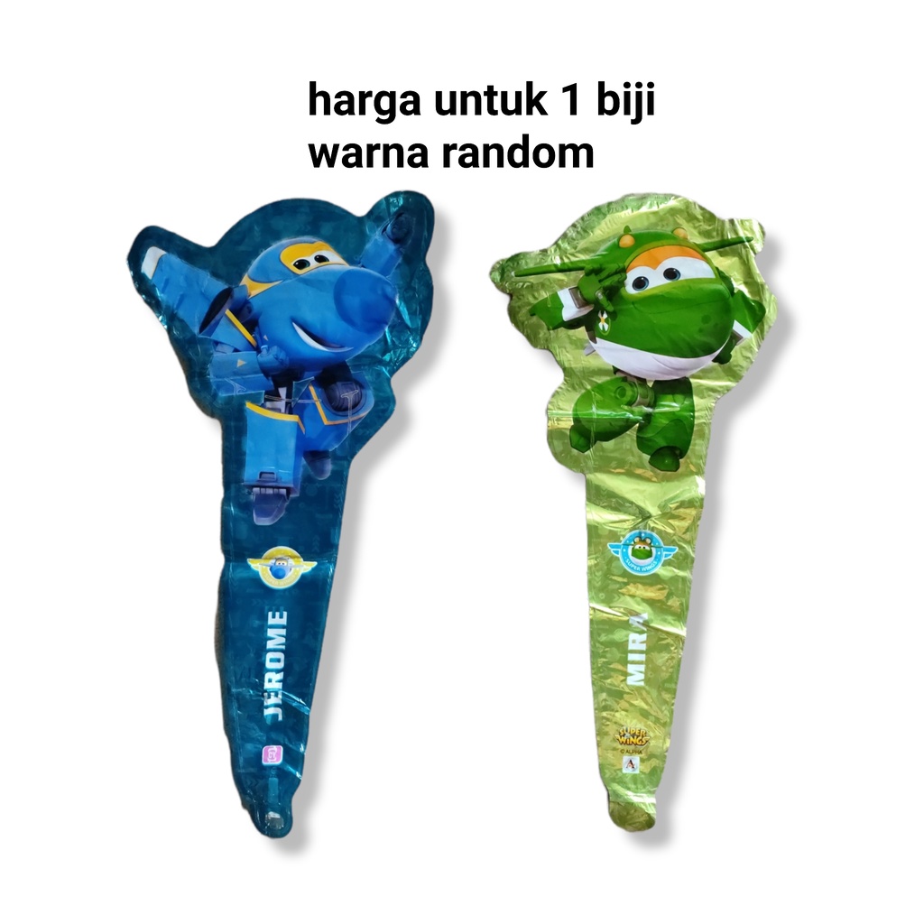 balon tongkat balon pentungan balon dekorasi pesta karakter super wings superwings super wing
