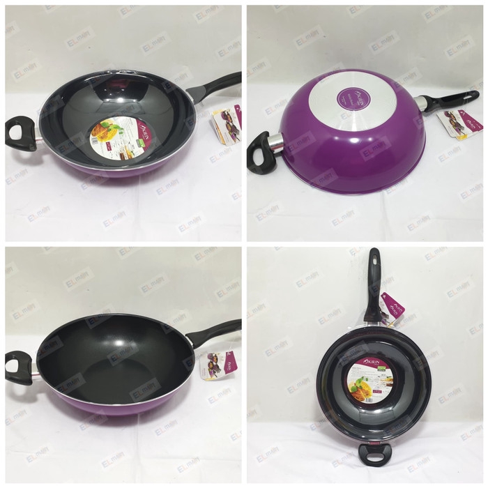 Wok Pan KIRIN Nafiri 28cm wajan pegangan penggorengan anti lengket KIRIN 28CM wajan penggoreng