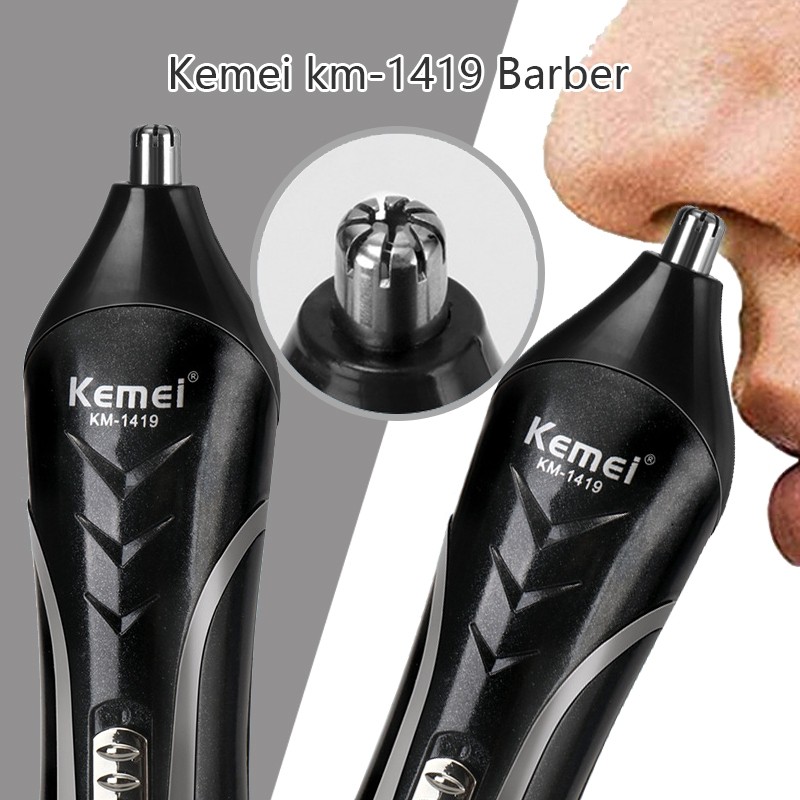 Cukuran Kemei 1419 Jenggot Kumis Shaver Electric Rechargeable