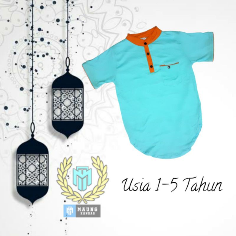 Kaos Kurta Anak / Koko Anak / Baju Koko / Premium Katun Combet 30s