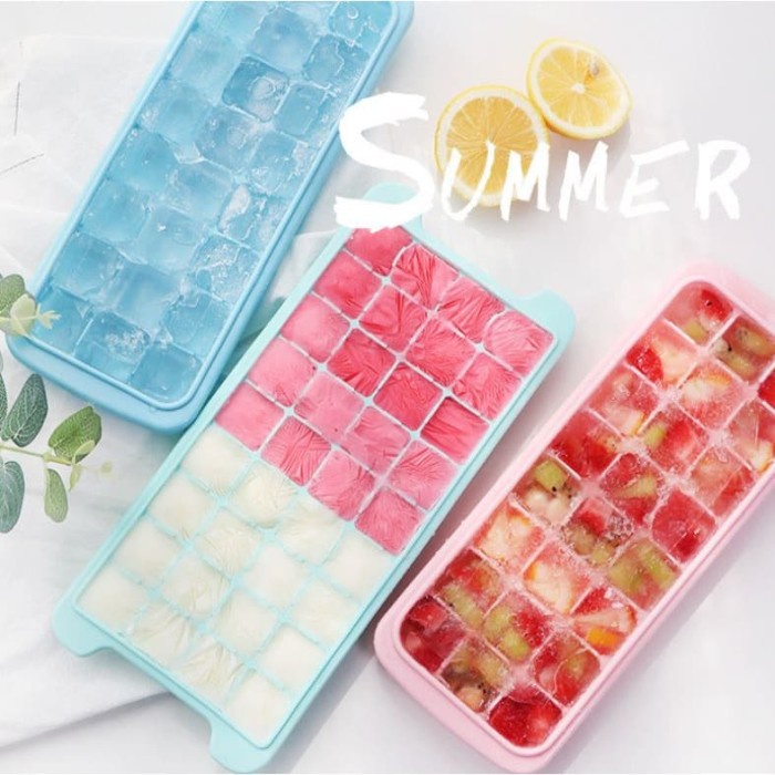 Cetakan es Silikon ice cube mold silicone 36 grid silicone ice tray