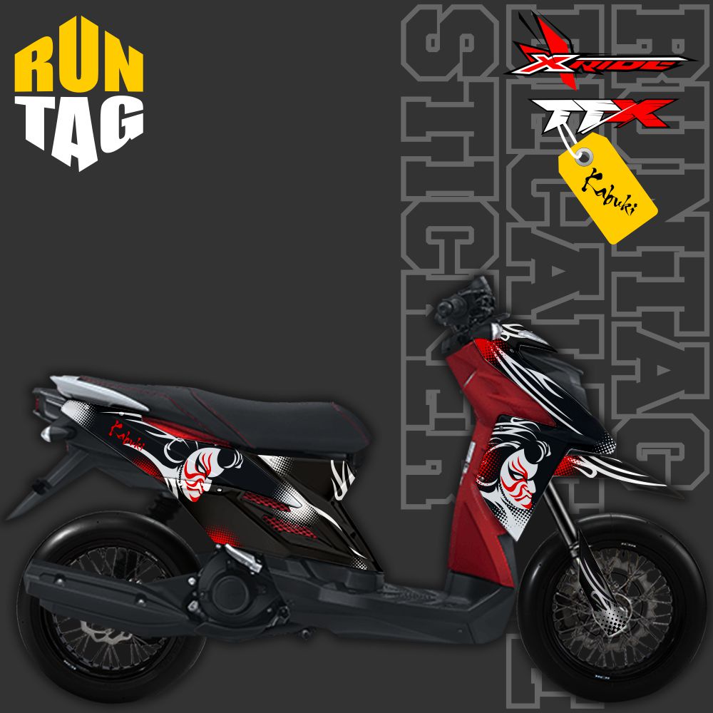 Jual Stiker Decal Striping Motor X Ride Kabuki Shopee Indonesia