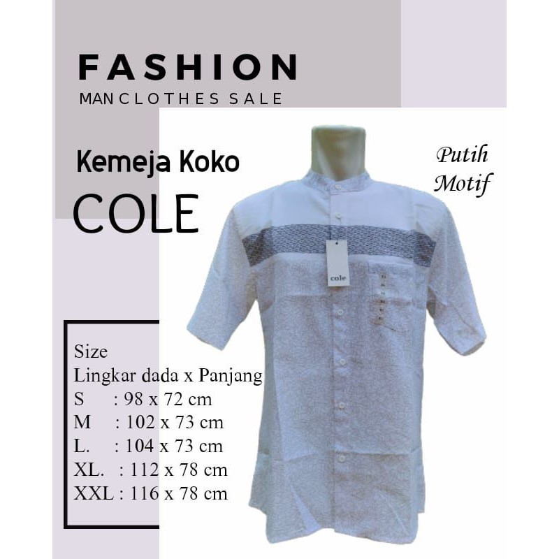 Kemeja Koko COLE murah original