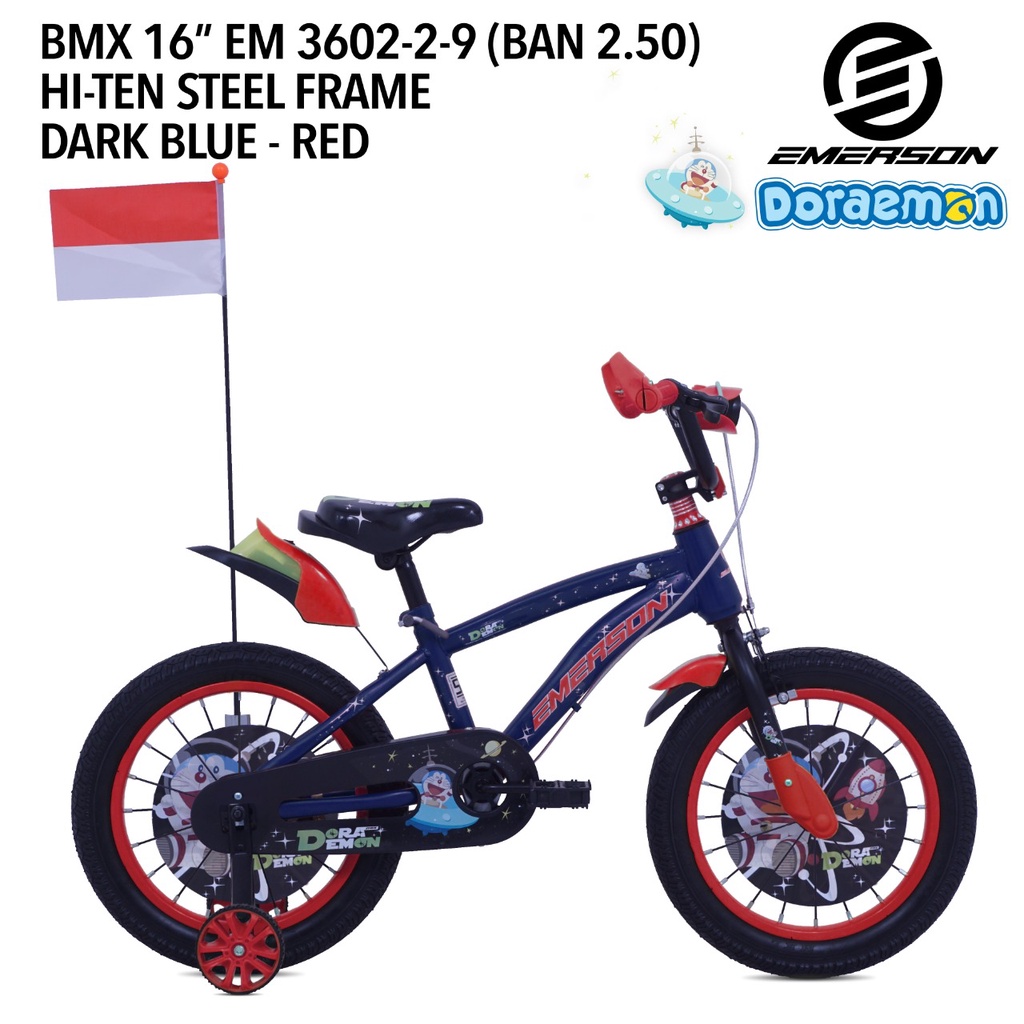 SEPEDA ANAK LAKI LAKI 16 EMERSON BMX DORAEMON 3602-2-9 2.5