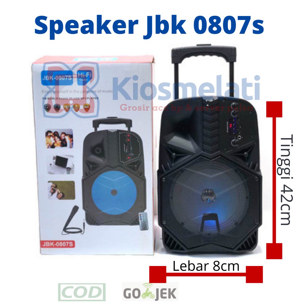 Speaker Bluetooth Karaoke JBK 0806S/0807S-Speaker bluetooth portable-Speker bluetooth karaoke