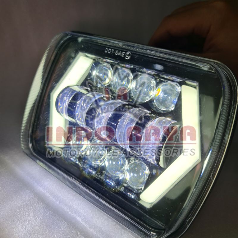 Jual lampu depan daymaker kotak rx king LED DRL | Shopee Indonesia