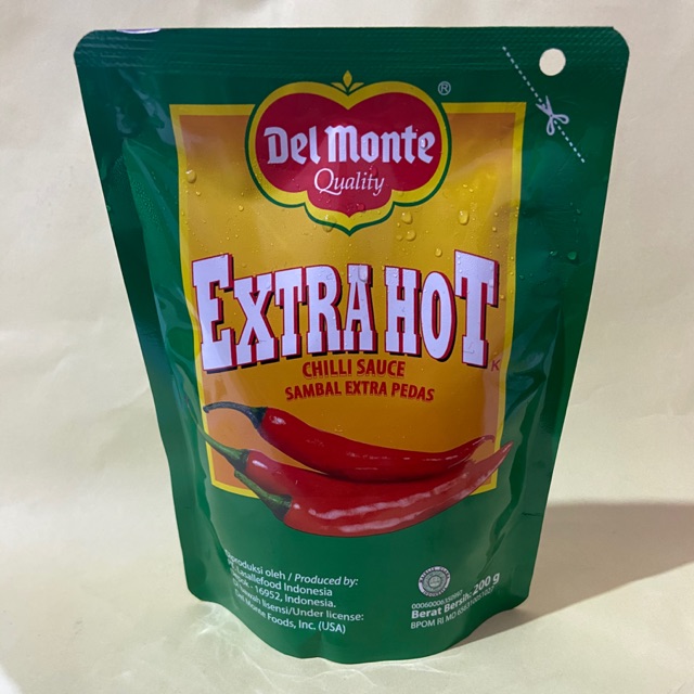 

Delmonte extra hot pouch 200gr saus sambal