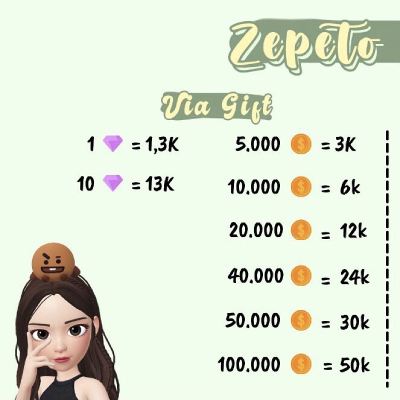 Harga Zepeto Gift Item Terbaru Agustus 2021 Biggo Indonesia