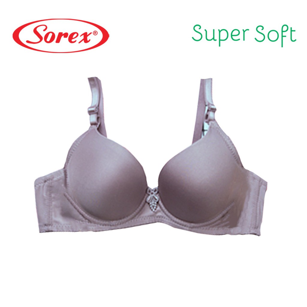 Bra Sorex 17237 Kawat / Bh Busa Sedang Kawat Kait 2 Super Soft PILIH WARNA | Bwr