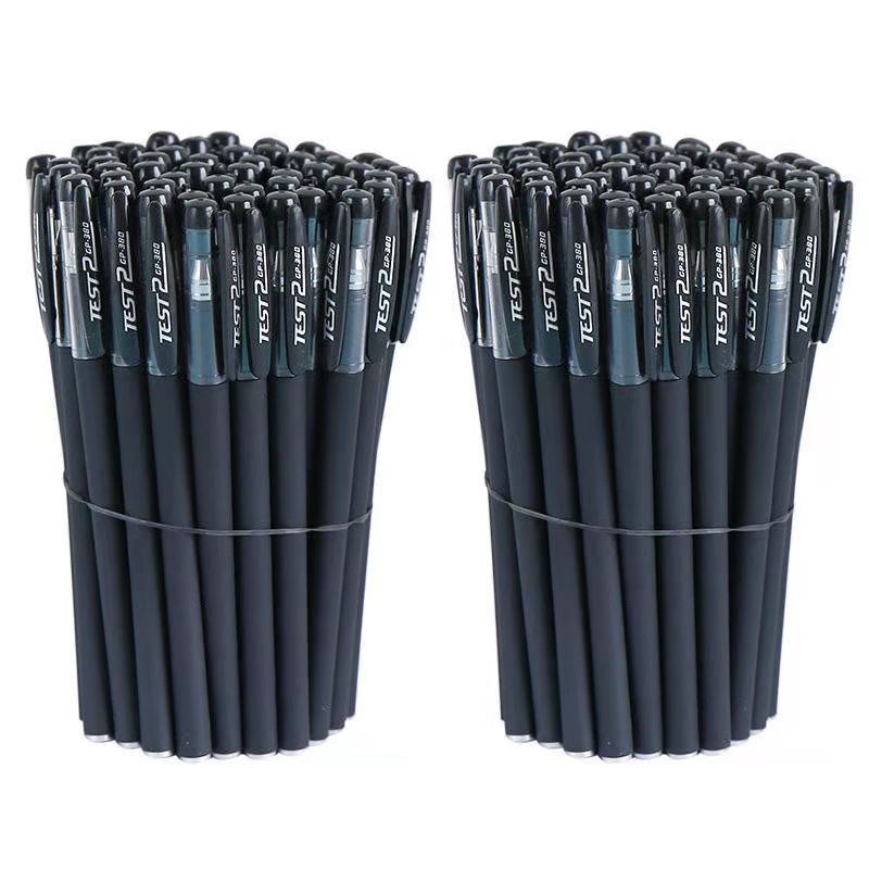 10pcs / set Pulpen Gel Warna Hitam Netral Untuk Tanda Tangan / Perlengkapan Kantor / Sekolah