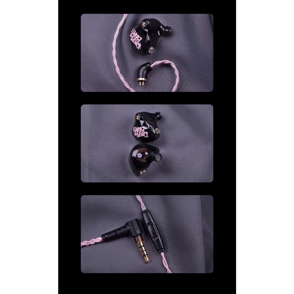 Whizzer OS1BEAT earbuds driver Sirkuit Magnetik Ganda 10mm Dengan Kabel 5N OFC Os1Pro