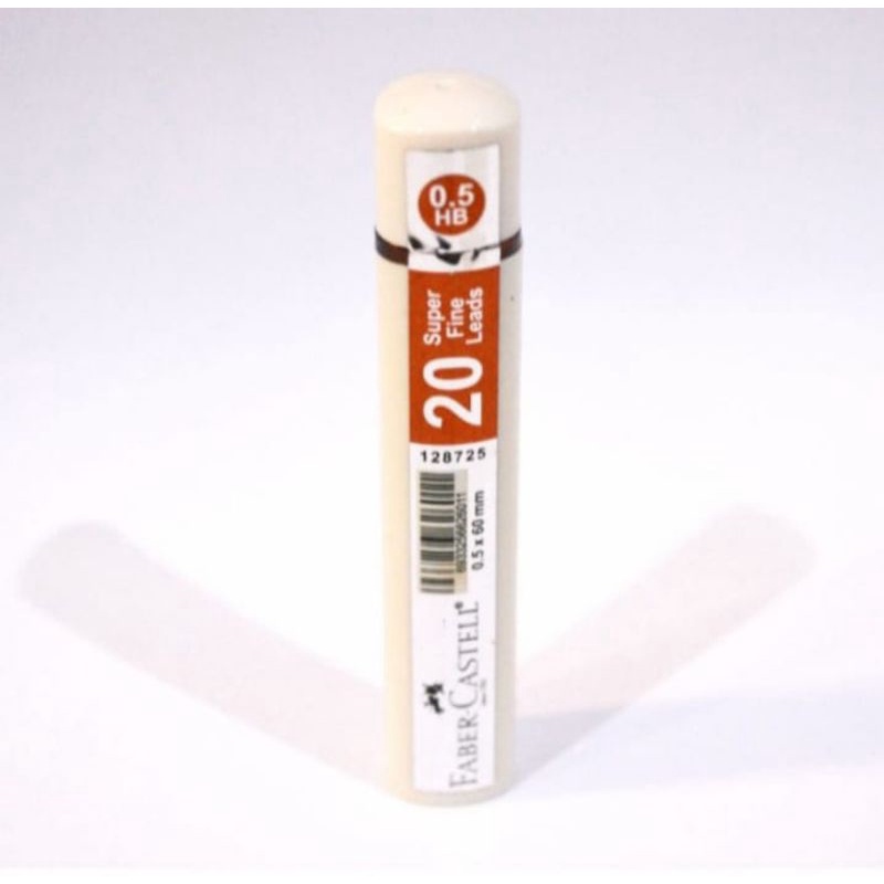 

Faber Castell Lead Superfine Grip HB 0.5 mm Tube White / Isi Pensil Mekanik 0.5 mm HB Faber Castell