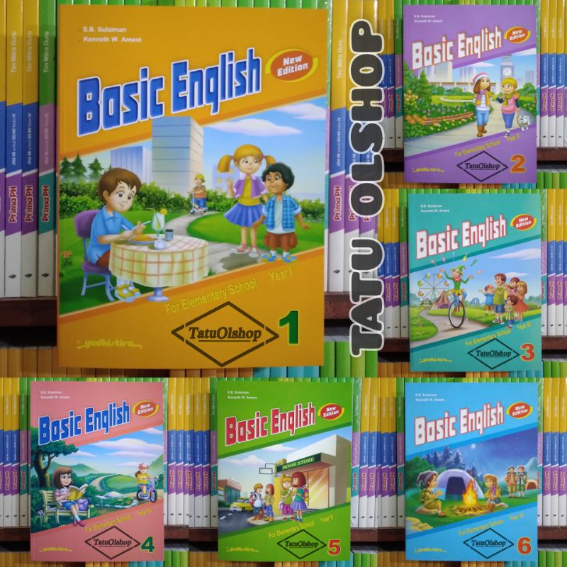 Jual Buku Basic English SD Kelas 1 2 3 4 5 6 New Edition Original ...