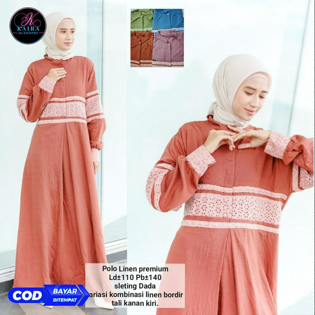 Gamis pololinen mix catoon bordir busui COD
