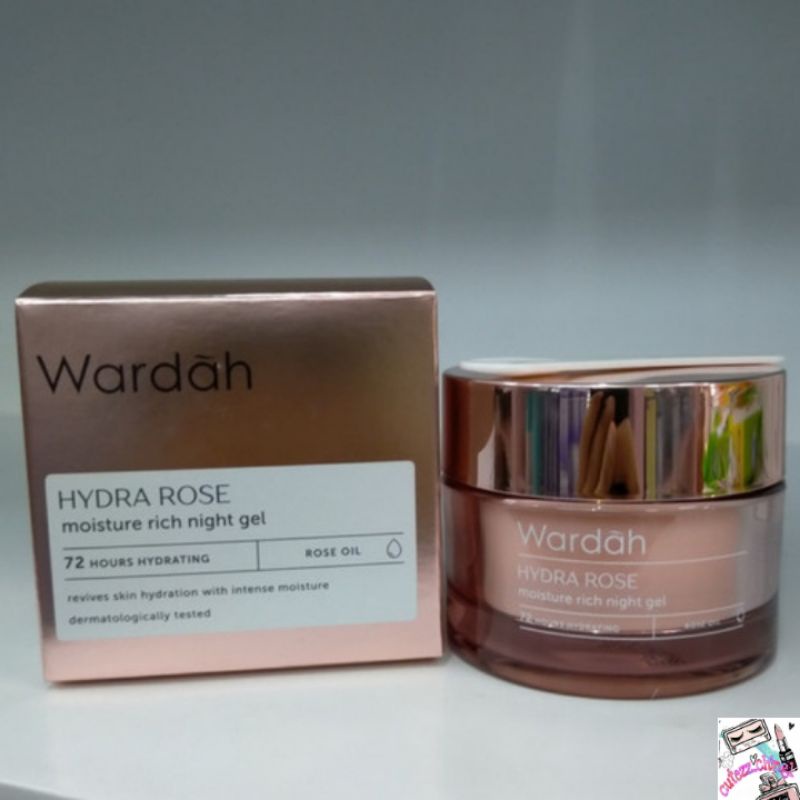 ☃Cutezz_Ching1☃Wardah Hydra Rose Moisture Rich Night Gel 40g