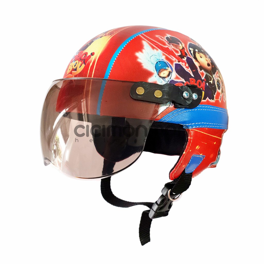 SPECIAL Helm Anak Retro Karakter Boboiboy