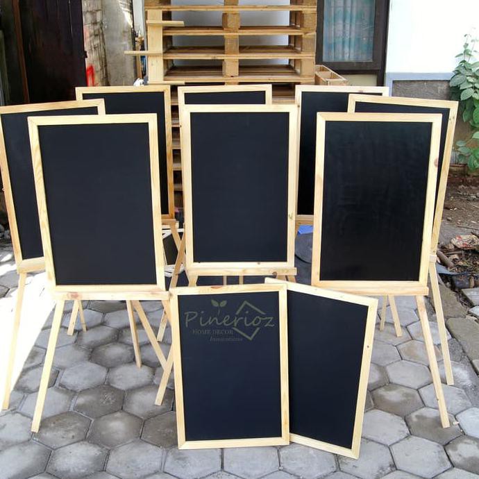 

Terbaru Papan Tulis Kapur 40*60 + Tripod 120 cm / Blackboard / Chalkboard