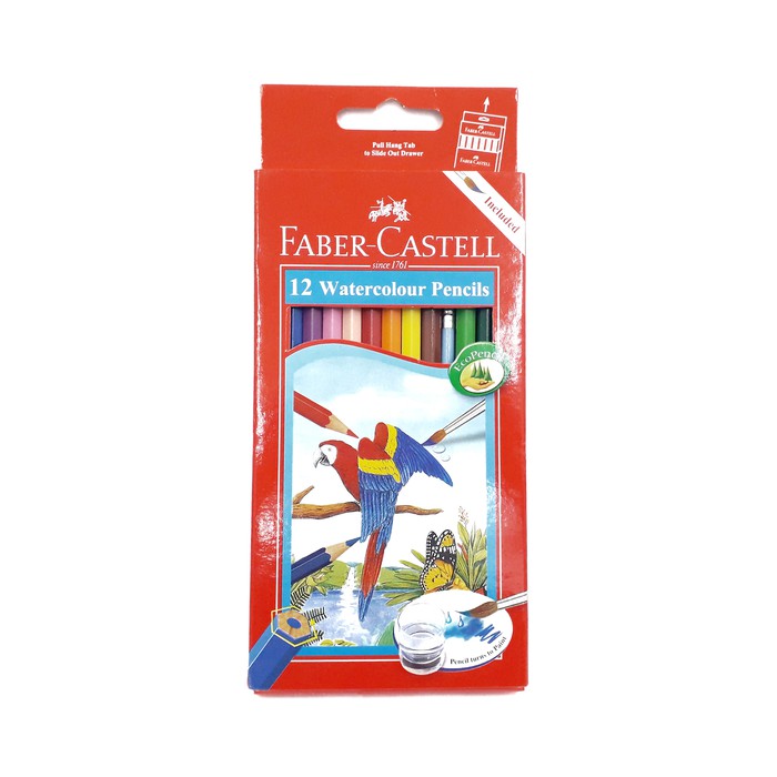 

PENSIL WARNA FABER CASTELL WATERCOLOUR 12 WARNA