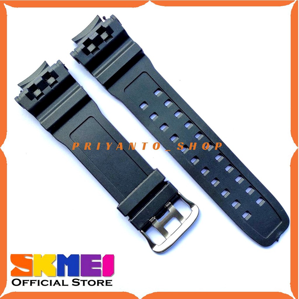 Strap tali jam tangan Skmei 0990 SKMEI AD 0990 Hitam tali skmei