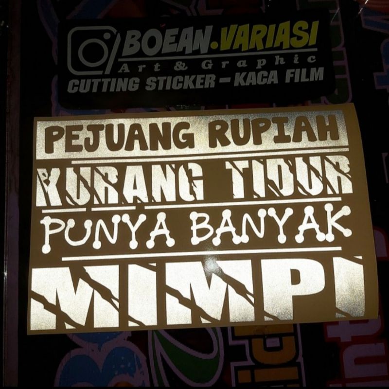 Jual Sticker Kaca Body Mobil Truck L Pickup Losbak Sticker Kata Kata