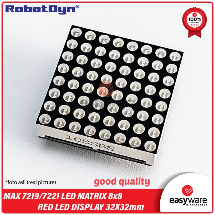 RobotDyn MAX 7219 MAX 7221 LED Matrix 8x8 32x32mm Dot Matrix