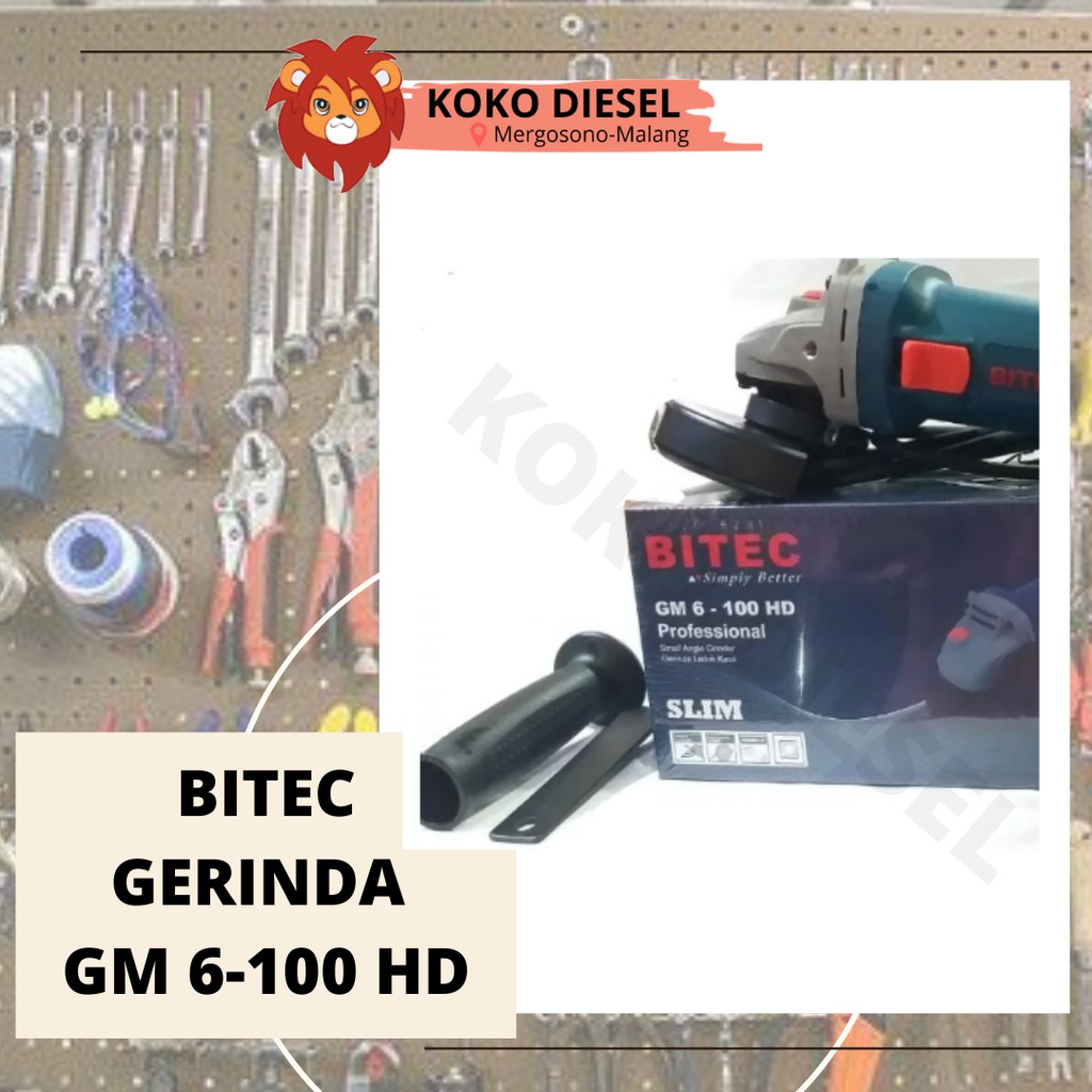 GERINDA BITEC - GERINDA TANGAN 4INCH - BITEC GM6-100HD - MESIN GERINDA