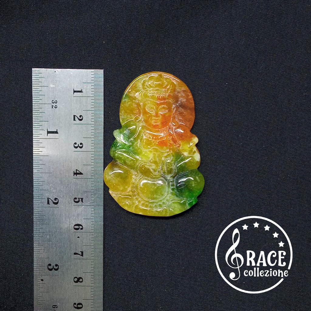 Liontin  Batu Giok Dewi Kwan Im