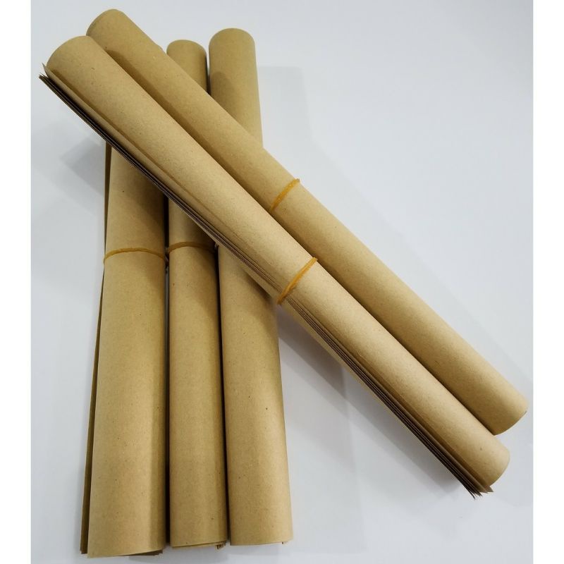 [5 lembar] KERTAS SAMSON KRAFT 80GR || KERTAS PEMBUNGKUS COKLAT || UKURAN 90X60