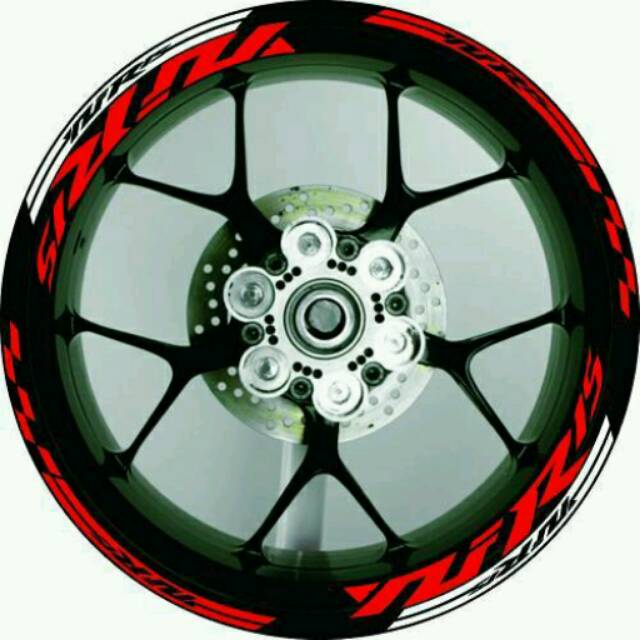 Stiker Velg Motor Yamaha YZF R15 bisa custom jadi r25 r6