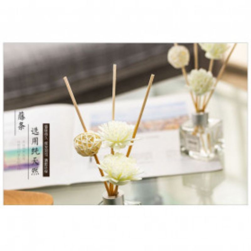 Parfum Ruangan Aroma Diffuser Reed Sticks Rattan Ball Lily 50ml-Jasmine DF-100