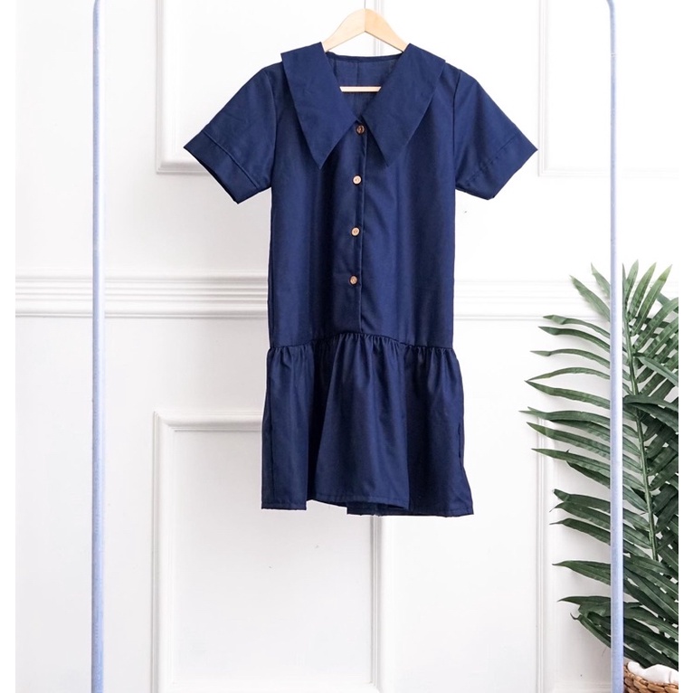 SELINA DRESS/SELINA DRESS NAVY/DRESS KOREA/DRESS NAVY/DRESS PESTA