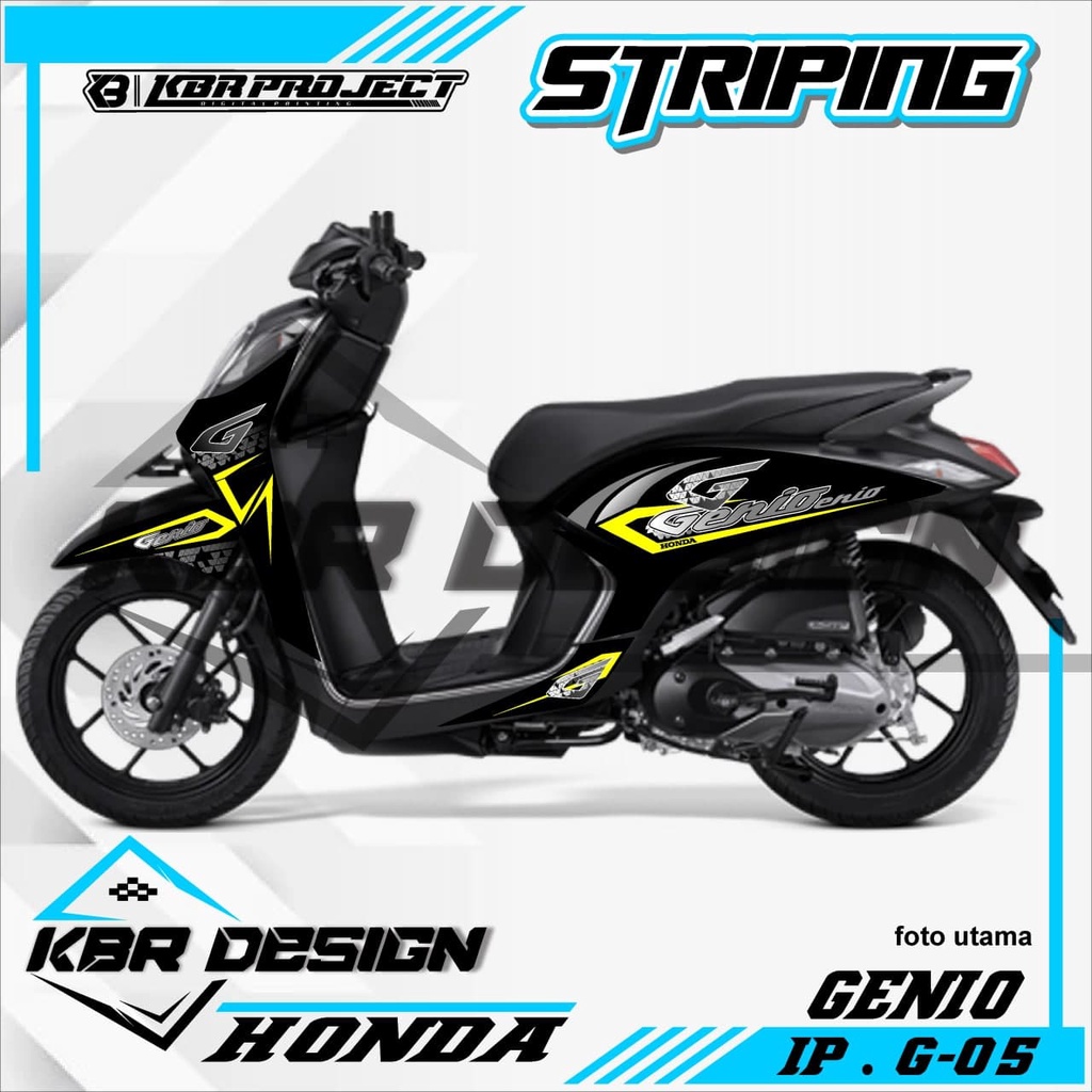 (COD) STICKER STRIPING MOTOR GENIO - STICKER STRIPING GENIO.05