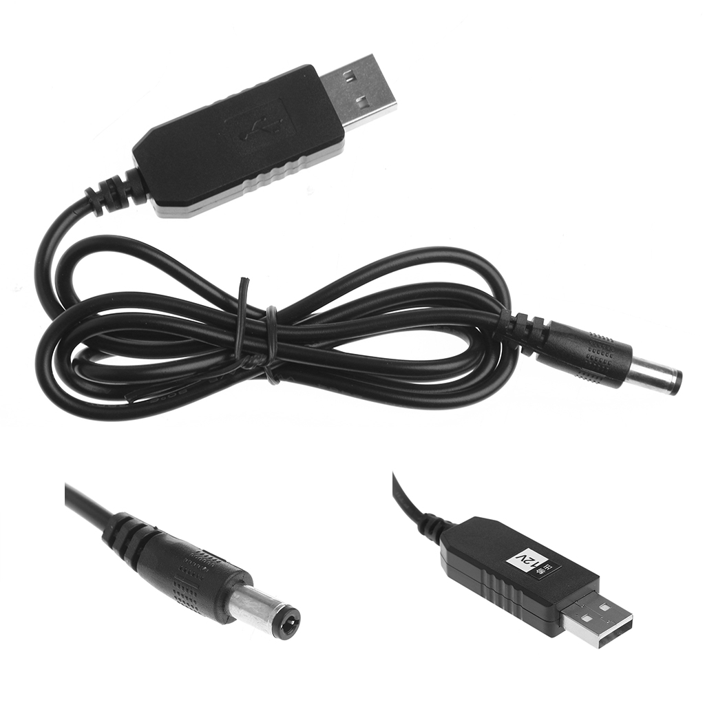 AUS Kabel Adapter USB DC 5V to DC 12V 2.1x5.5mm Male