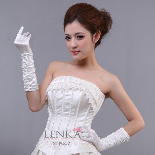 [BISA COD] SARUNG TANGAN PENGANTIN PESTA WANITA FULL FINGER MODERN  STP007