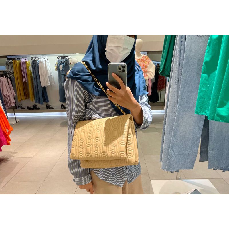Shoulder Bag Zara/ Tas Jinjing Bahu Zara Rantai original store Jastip