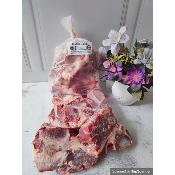 

Iga Sop Super 1kg Daging Sapi Halal dan Berkualitas serta memiliki NKV