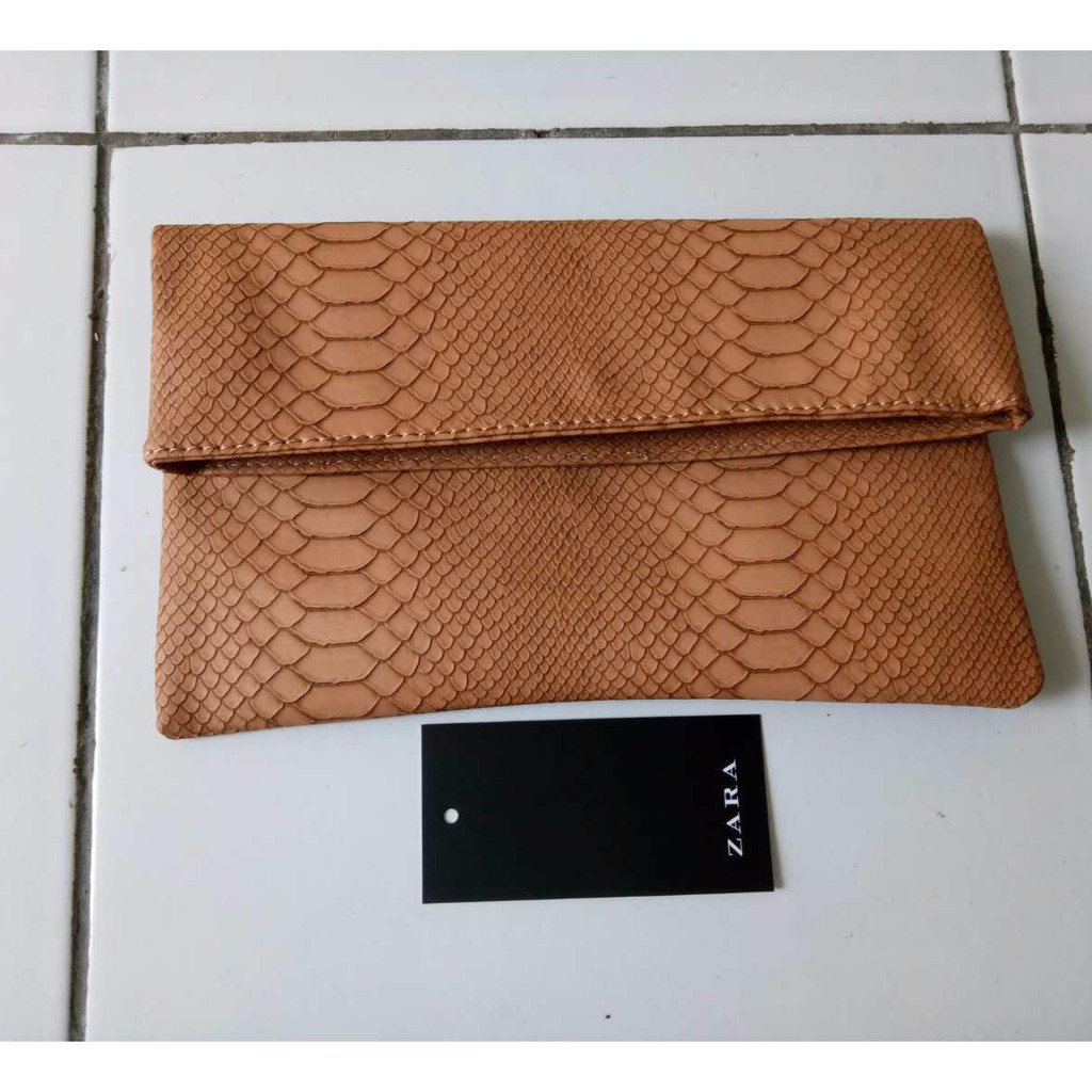 Realpic  big sale zara clutch SNB-001 ular snake skin bag