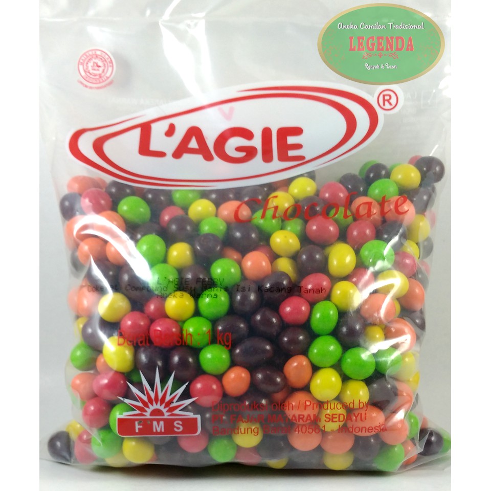 

Lagie Febby Peanut Chocolate 1kg cokelat kacang