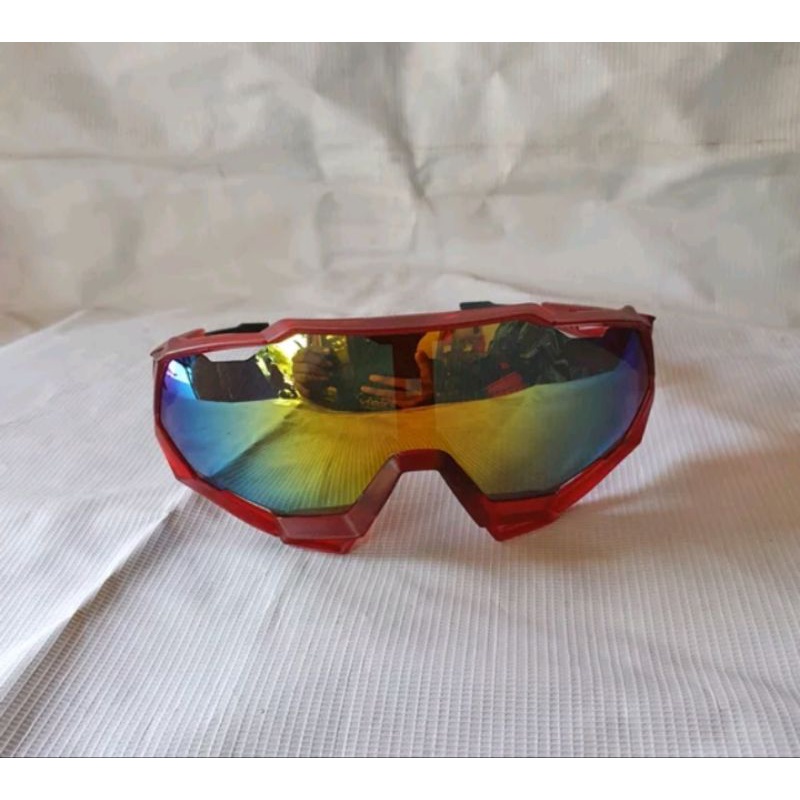 Kacamata Sepeda Gowes Sunglasses Outdoor Sports Kaca mata Merah 9312