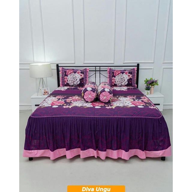 Soraya Bedsheet Sprei Rimpel Diva Ungu King Size 180x200x55