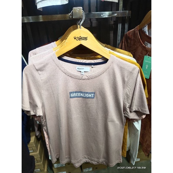 KAOS CEWEK GREENLIGHT 100% ORIGINAL 2WARNA MOCCA & MUSTARD