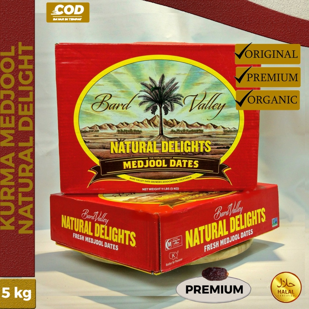 

Kurma Medjool Original Natural Delight Premium 5kg Medjool Fresh Dates Medjool California