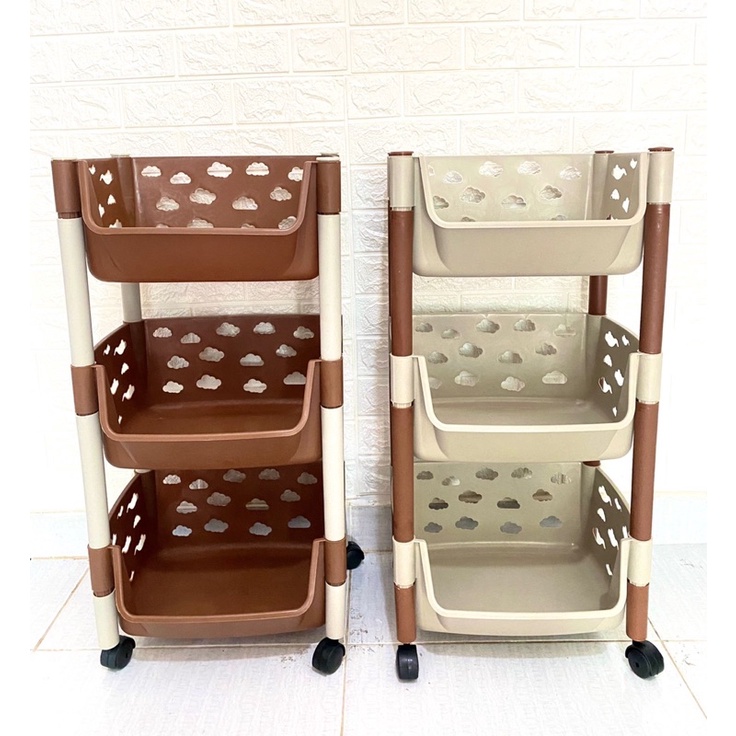 Rak serbaguna susun 3 & 4 Buena rak boneka susun 4 & 3 roda