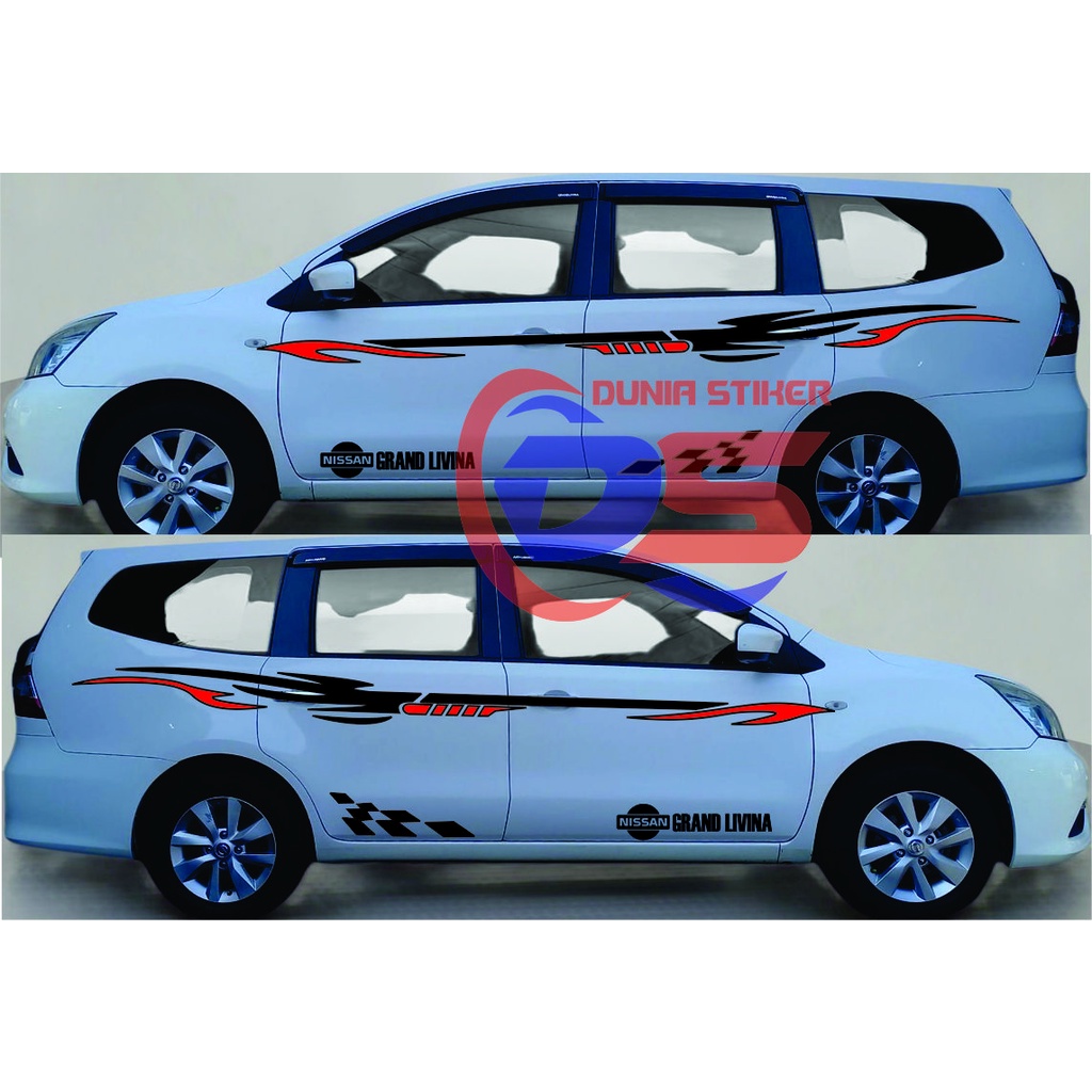 Cutting Stiker mobil Grand Livina Stiker Tribal Grand Livina Stiker Nissan Grand Livina Terbaru