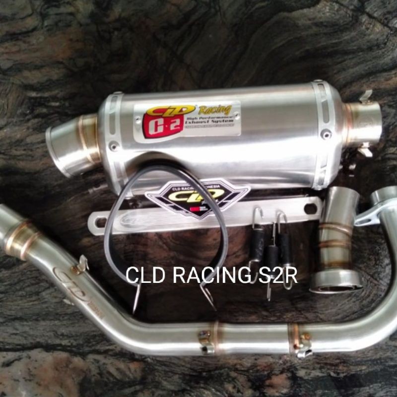 KNALPOT CLD RACING MIO J MIO M3  SOUL GT TYPE C2 OVAL DOFF ORIGINAL
