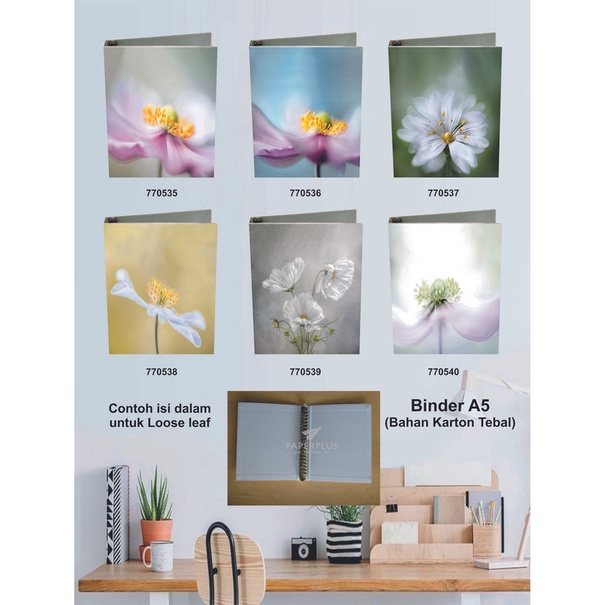 

Binder A5 / Binder Note A5 / Bunga / Set 2943