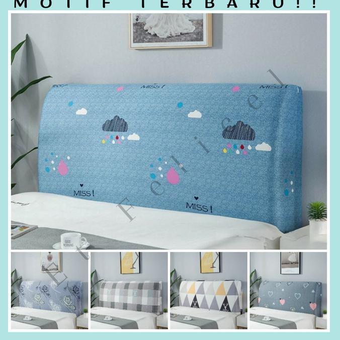 Elastic Headboard Cover / Penutup Divan Headbed Elastis Spring Bed Termurah
