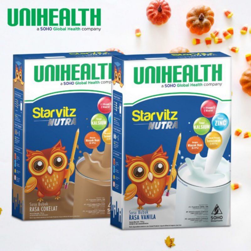 Susu Starvitz Nutra by unihealth Soho 750gr  *Karawang store #coklat & Vanila#