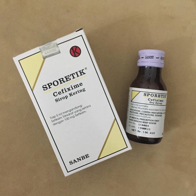 Sporetik Cefixime Antibiotik Sirop Kering Shopee Indonesia